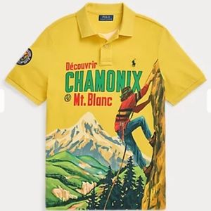 Classic Fit Peace Climb Love Polo Shirt